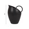 Hello Honey 82-Ounce Textured Stoneware Pitcher with Reactive Glaze, Matte Black